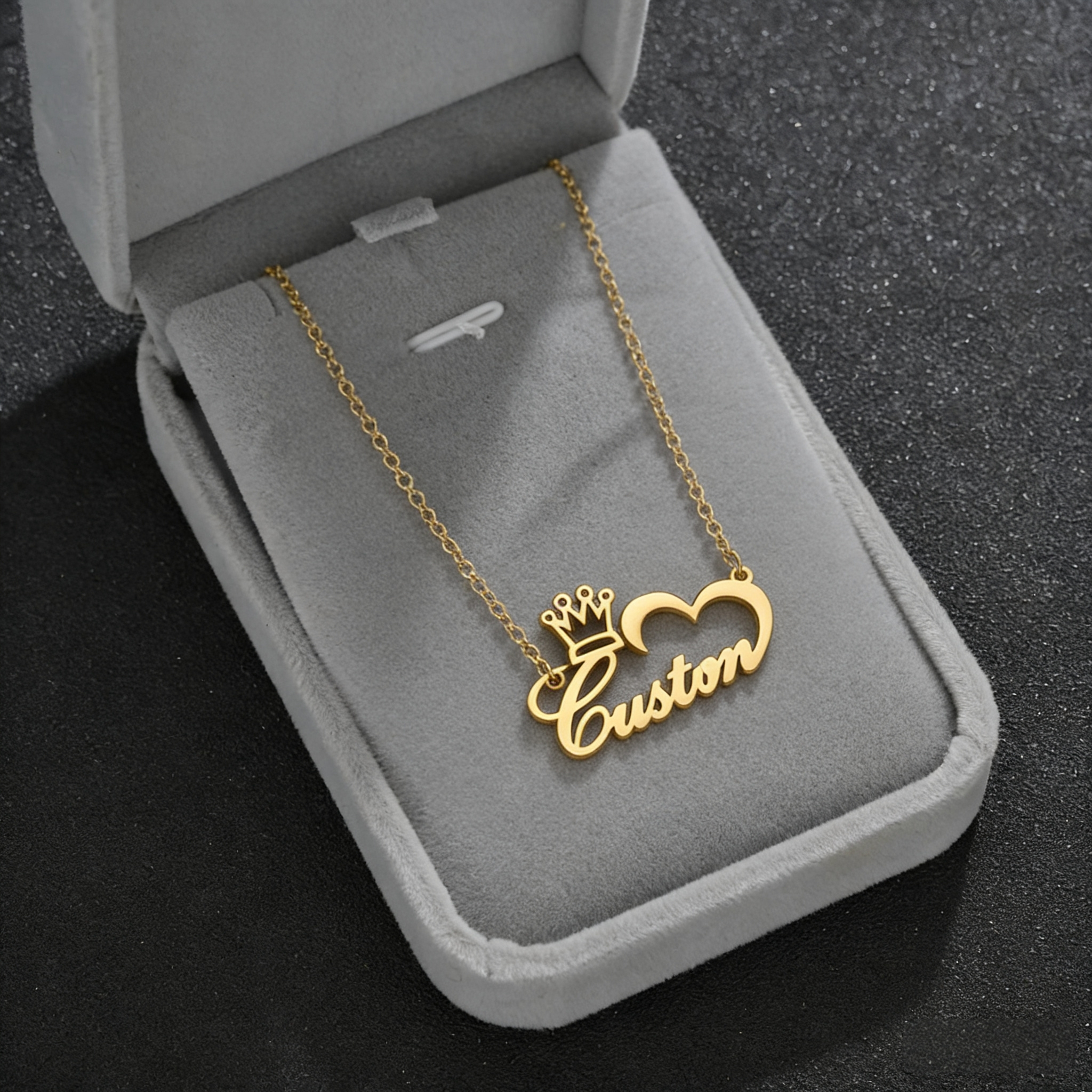 Personalized Name Necklace (Crown)