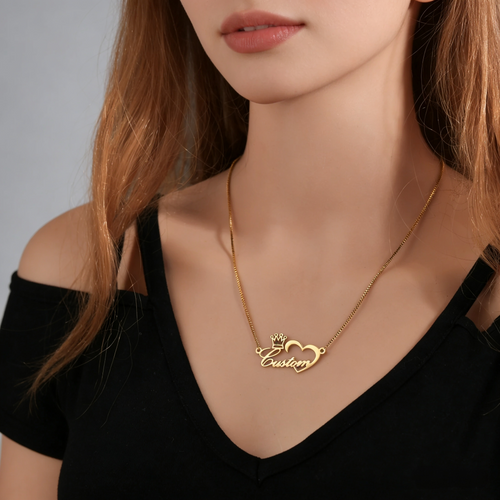 Personalized Name Necklace (Crown)