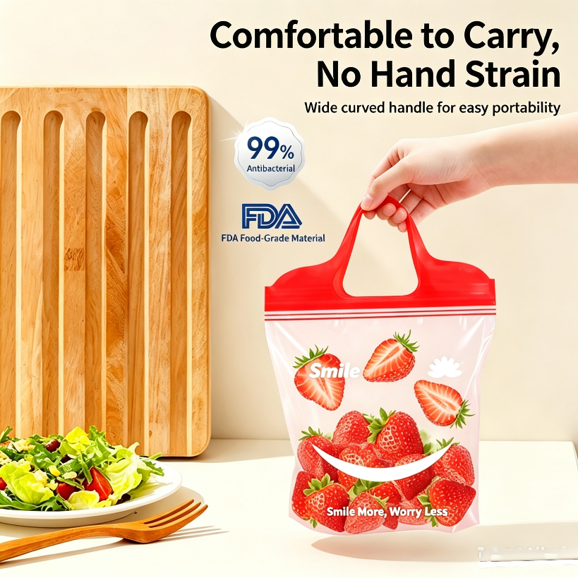 Reusable Seal Storage Bag with Carry Handle