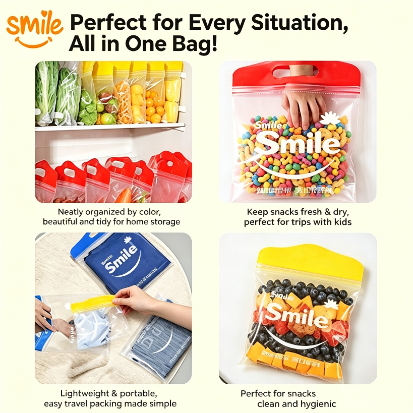 Reusable Seal Storage Bag with Carry Handle