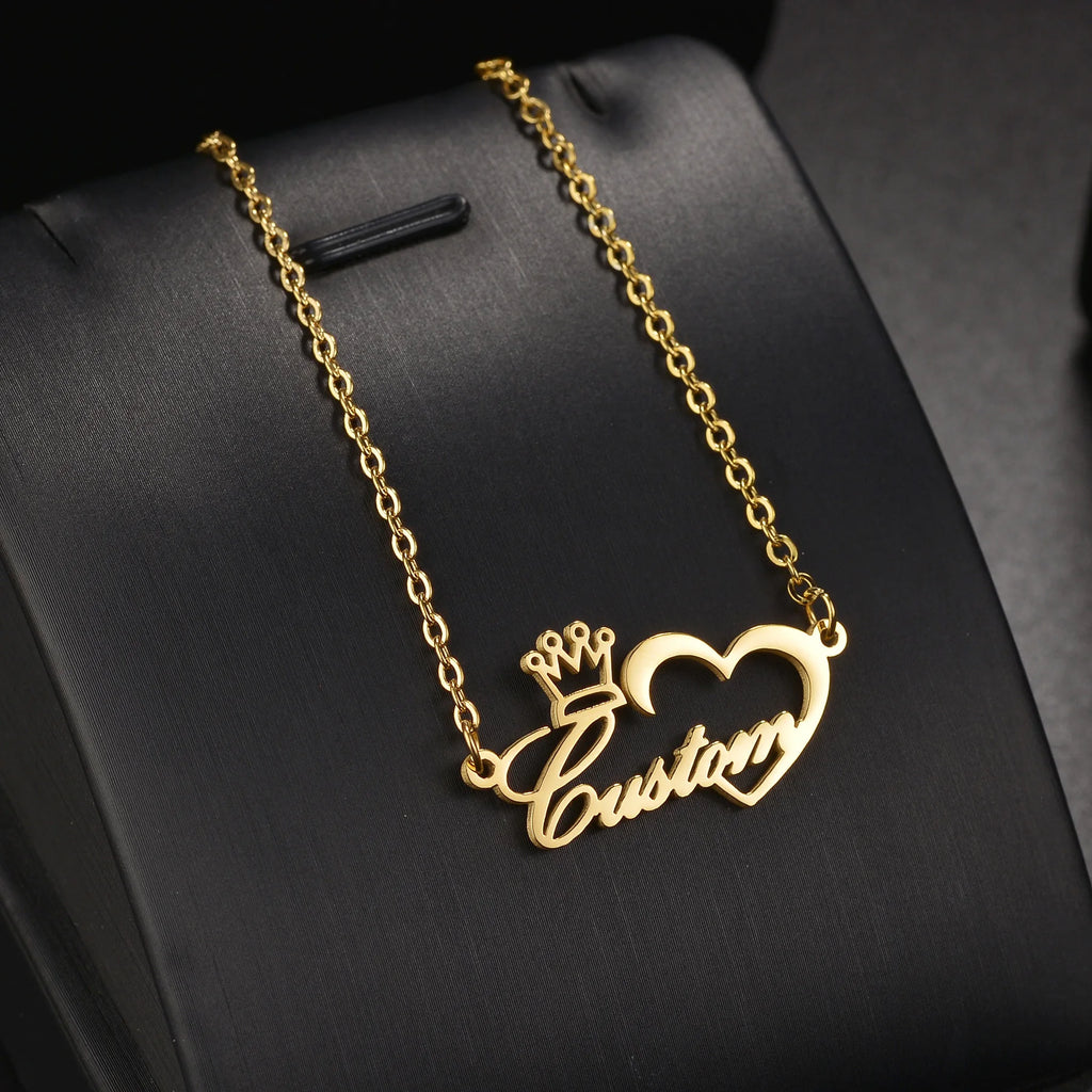 Personalized Name Necklace (Crown)