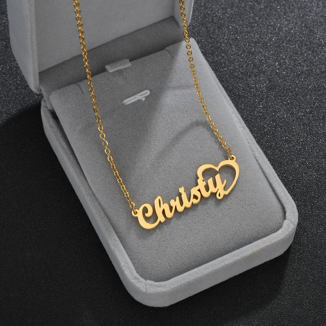 Personalized Name Necklace (Box Chain)