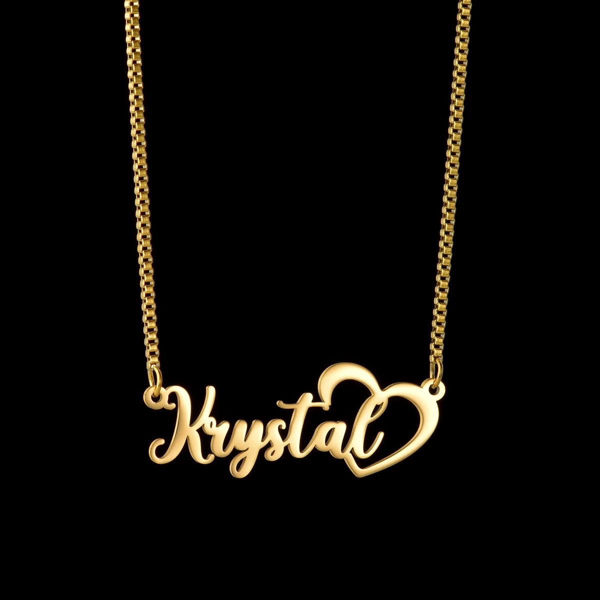 Personalized Name Necklace (Box Chain)